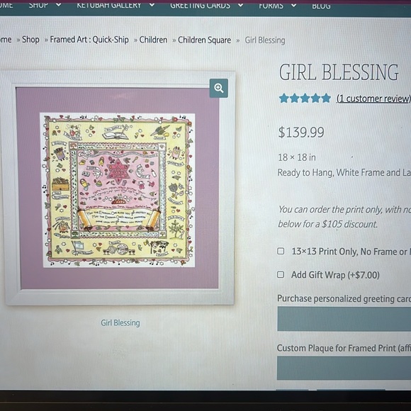 Baby Girl Blessing Certificate - Picture 13 of 14